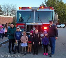 Contest winners ride to school